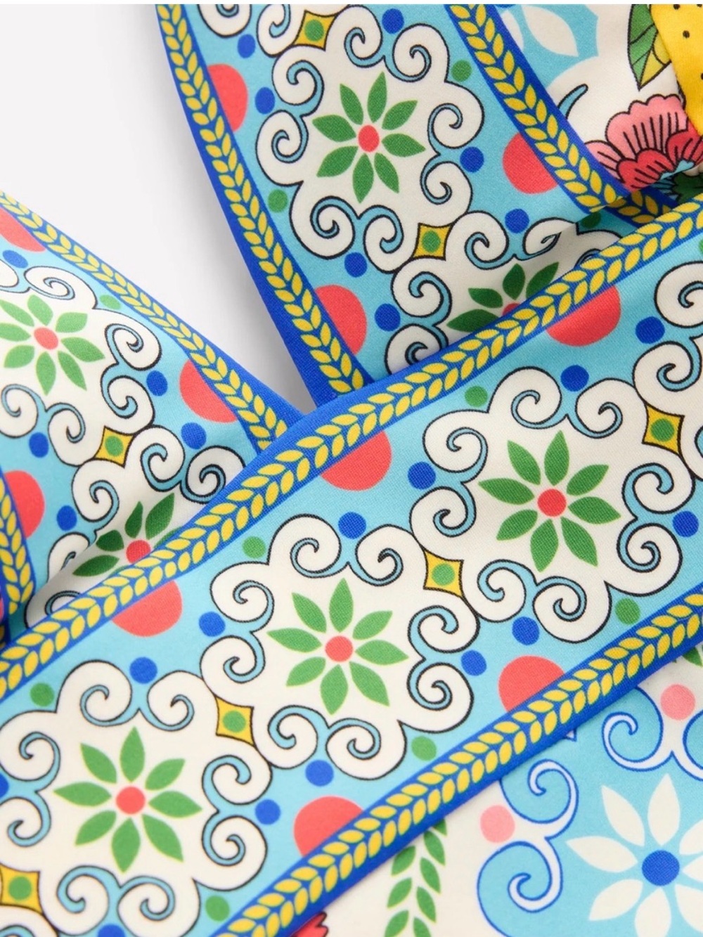 Boden Porto Swimsuits, 10 long (tall), Citrus Vine Tile Multi, new with tags!! - Picture 4 of 9